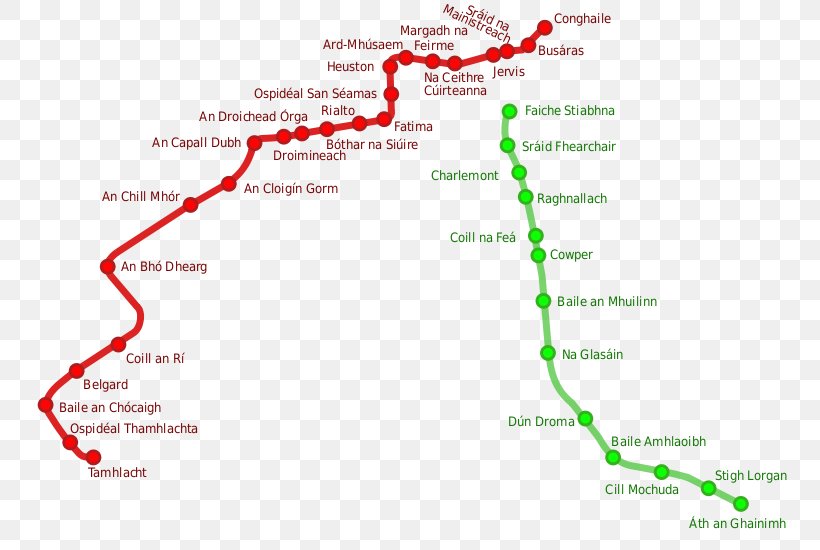 Dublin Luas Trolley Light Rail Transport, PNG, 760x550px, Dublin, Area, County Dublin, Diagram, Green Line Download Free