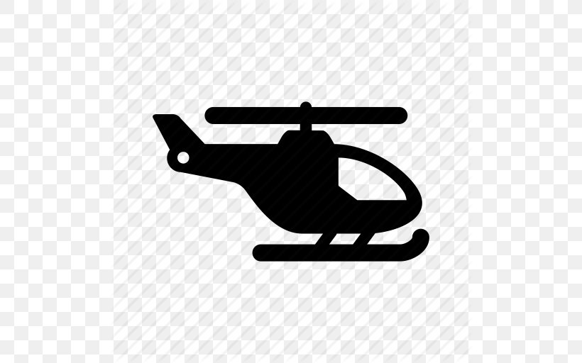 Helicopter Robinson R22 Robinson R66 Robinson R44 Fixed-wing Aircraft, PNG, 512x512px, Helicopter, Aircraft, Aviation, Black And White, Brand Download Free