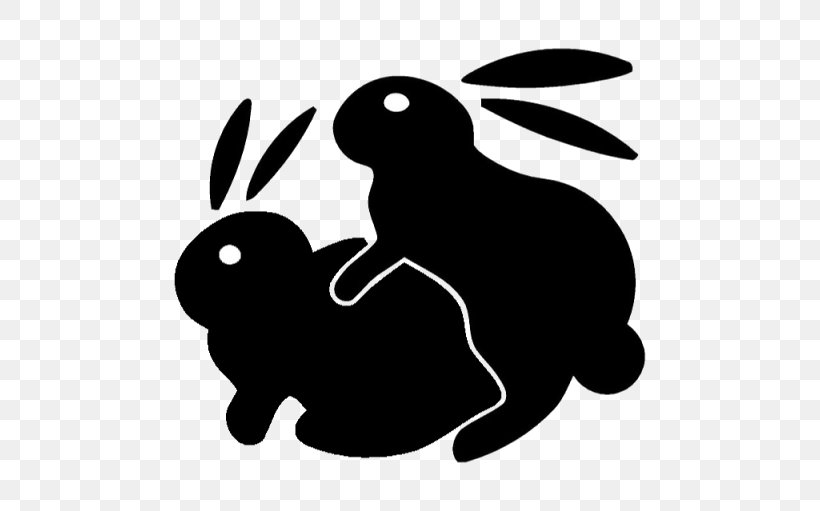 Decal Sticker Domestic Rabbit Clip Art, PNG, 512x511px, Decal, Adhesive, Animal, Black, Black And White Download Free