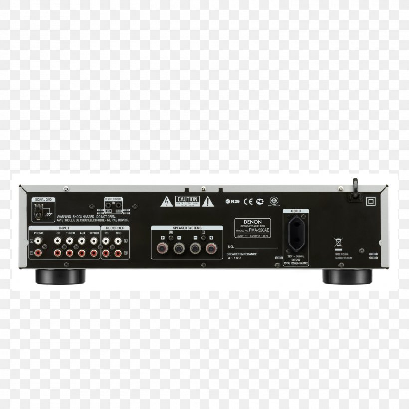 Denon PMA520AE Amplifier Audio Power Amplifier Denon PMA 720AE Integrated Amplifier, PNG, 1500x1500px, Denon Pma520ae Amplifier, Amplifier, Audio, Audio Equipment, Audio Power Amplifier Download Free