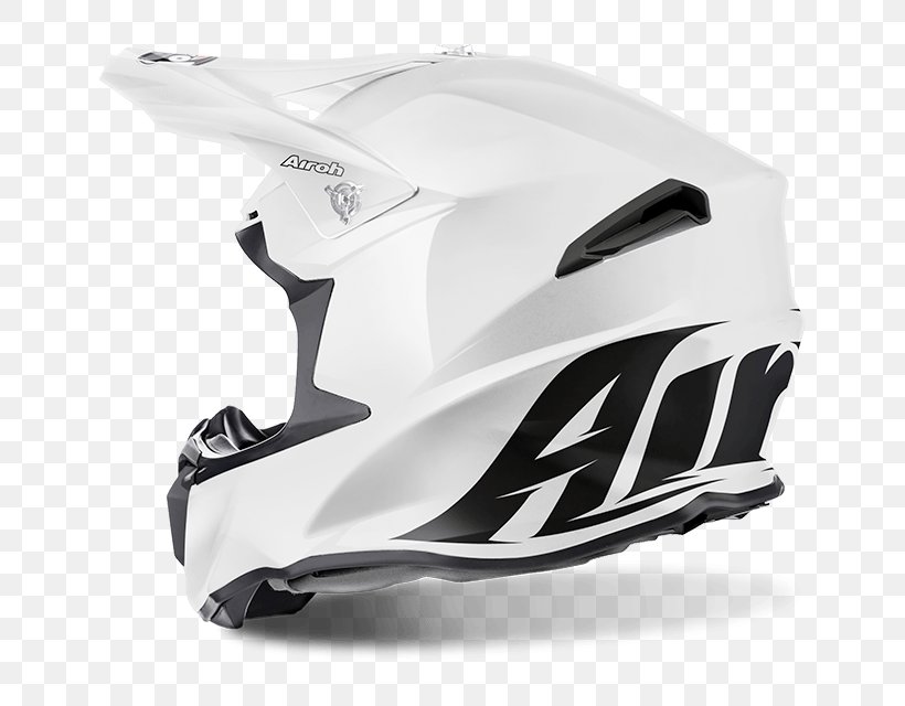 Motorcycle Helmets AIROH White Enduro Motorcycle, PNG, 640x640px, Motorcycle Helmets, Airoh, Automotive Design, Bicycle Clothing, Bicycle Helmet Download Free