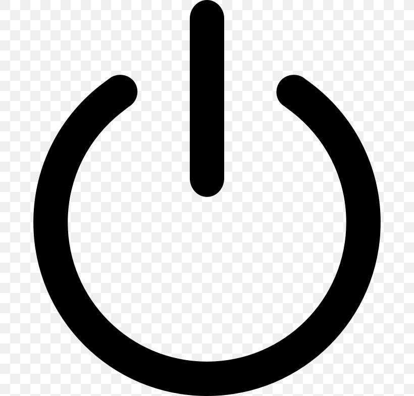 Power Symbol Clip Art, PNG, 688x784px, Power Symbol, Black And White, Computer, Electric Power, Electricity Download Free