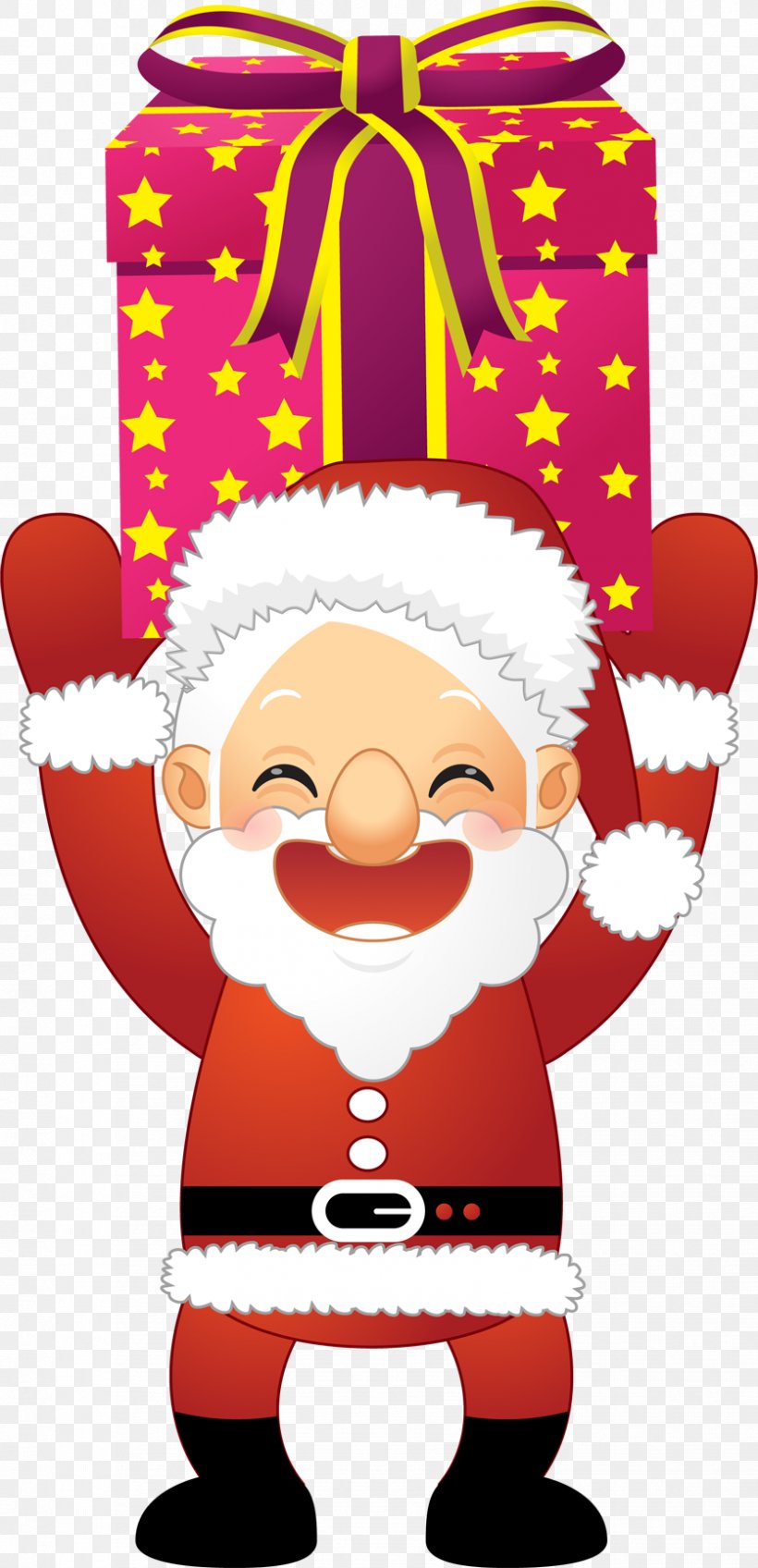 Santa Claus Christmas Ornament Gift Clip Art, PNG, 836x1730px, Santa Claus, Christmas, Christmas Decoration, Christmas Ornament, Christmas Tree Download Free
