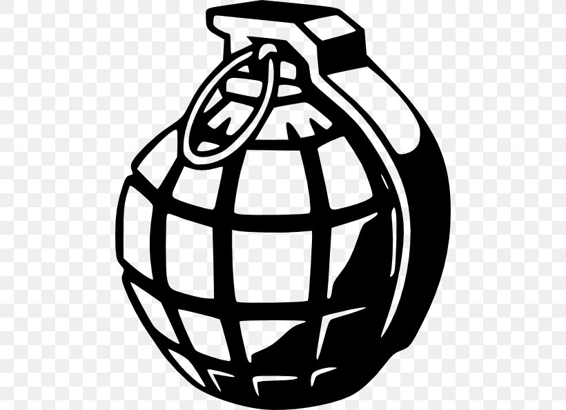 Grenade Weapon Bomb Clip Art, PNG, 486x594px, Grenade, Artwork, Ball, Black And White, Bomb Download Free