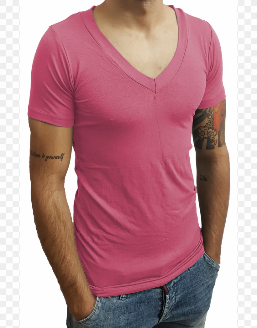 T-shirt Collar Sleeve Neck Magenta, PNG, 870x1110px, Watercolor, Cartoon, Flower, Frame, Heart Download Free