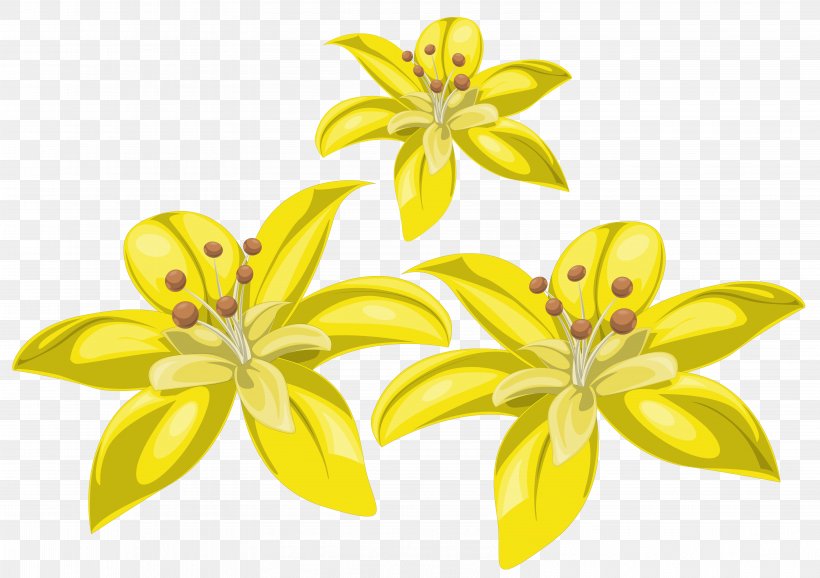 Flower Yellow Clip Art, PNG, 6334x4472px, Flower, Cut Flowers, Floral Design, Floristry, Flowering Plant Download Free