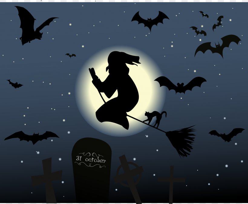 Halloween Desktop Wallpaper Clip Art, PNG, 2400x1971px, Halloween, Beak, Bird, Darkness, Fauna Download Free