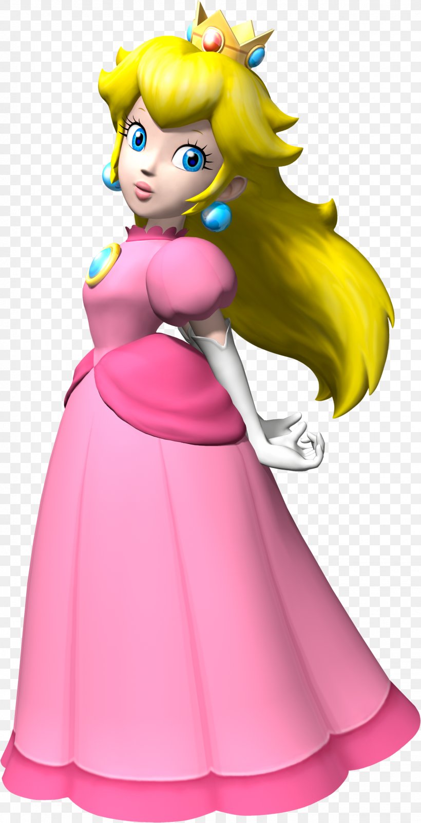 Mario Kart Wii Super Mario Bros. Princess Peach, PNG, 1554x3033px, Mario Kart Wii, Action Figure, Art, Cartoon, Doll Download Free