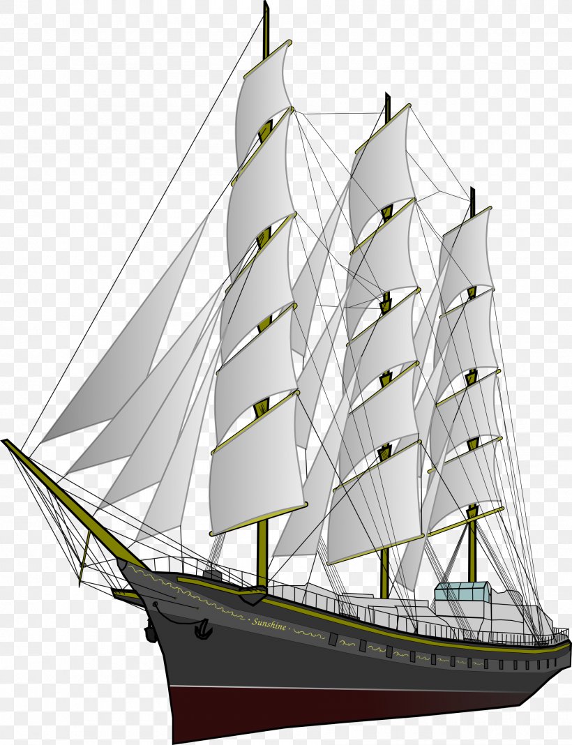 Sailing Ship Clipper Mast Clip Art, PNG, 1800x2346px, Ship, Baltimore Clipper, Barque, Barquentine, Boat Download Free