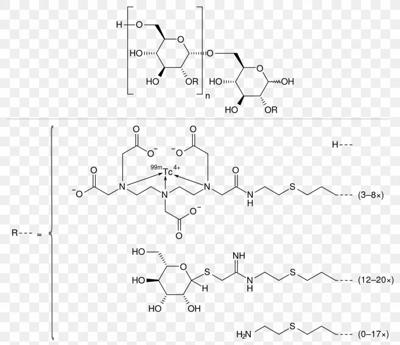 Technetium-99m Technetium (99mTc) Tilmanocept Technetium (99mTc) Sestamibi, PNG, 1187x1024px, Technetium, Area, Auto Part, Black And White, Diagram Download Free