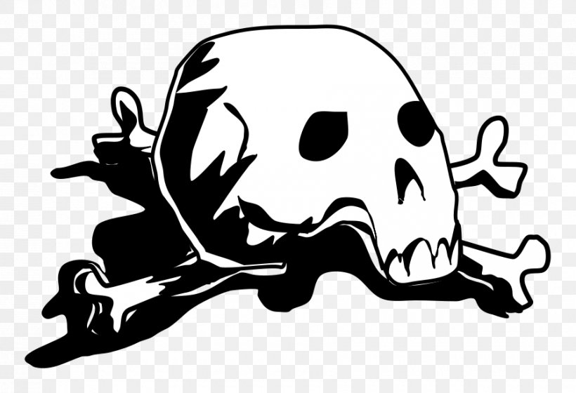 Skull And Bones Skull And Crossbones Clip Art, PNG, 900x615px, Watercolor, Cartoon, Flower, Frame, Heart Download Free