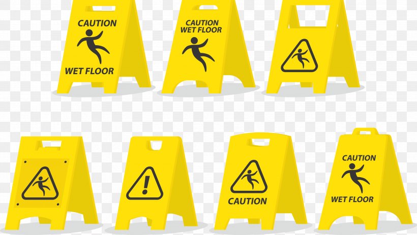 Wet Floor Sign Warning Sign Pictogram Business, PNG, 3397x1919px, Floor, Brand, Chart, Escalator, Logo Download Free