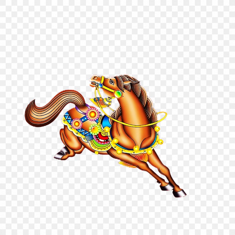Horse Download Chinese New Year Animation, PNG, 1000x1000px, Horse, Animation, Art, Cartoon, Chinese New Year Download Free
