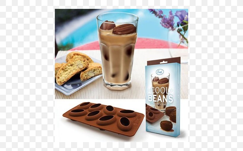 Iced Coffee Ice Cream Cafe Ice Cube, PNG, 510x510px, Iced Coffee, Bean, Beverages, Cafe, Chocolate Download Free