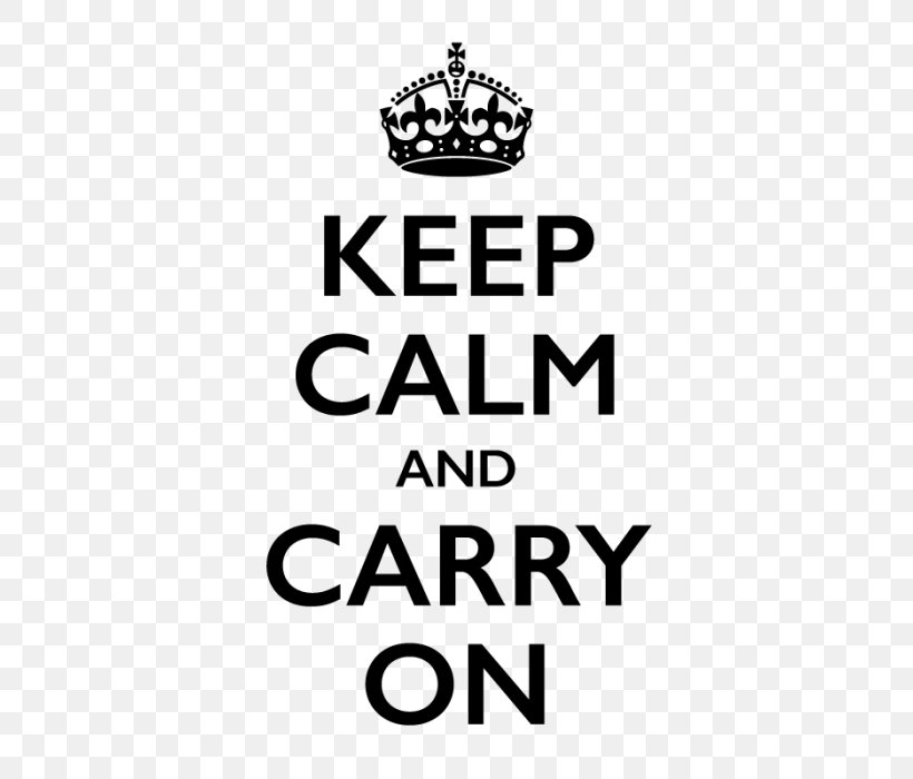 Keep Calm And Carry On T-shirt Decal Sticker Paper, PNG, 700x700px, Keep Calm And Carry On, Area, Bag, Black, Black And White Download Free
