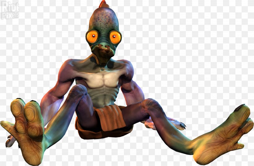 Oddworld: Abe's Oddysee Oddworld: New 'n' Tasty! Oddworld: Abe's Exoddus Oddworld: Stranger's Wrath Oddworld: Munch's Oddysee, PNG, 2666x1740px, Oddworld New N Tasty, Abe, Fictional Character, Figurine, Just Add Water Download Free