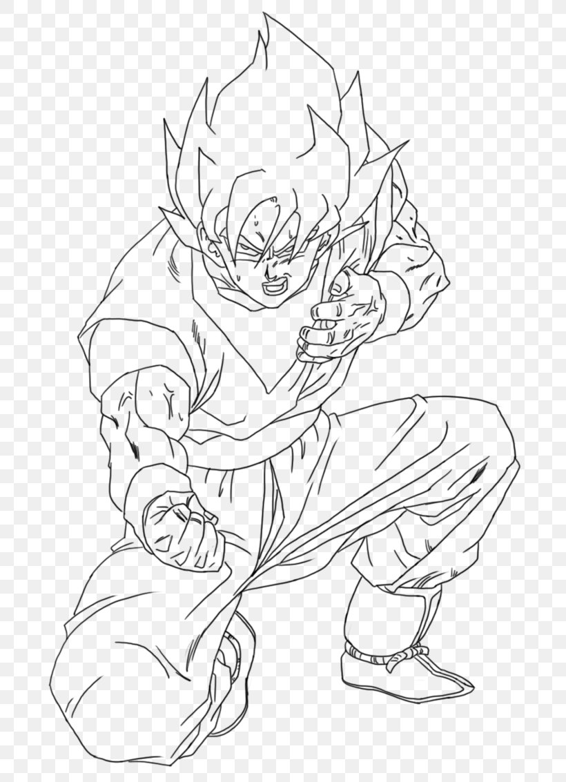 Goku Line Art Drawing Cell, PNG, 704x1133px, Goku, Arm, Art, Artwork, Black And White Download Free
