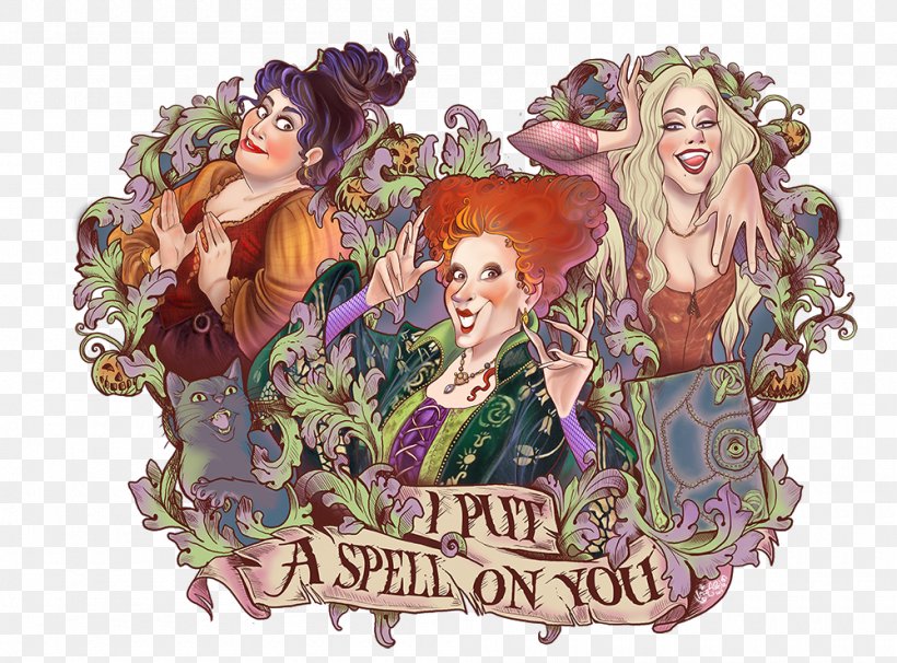 Winifred Sanderson Sarah Sanderson T-shirt I Put A Spell On You, PNG, 1000x740px, Tshirt, Art, Costume, Fictional Character, Film Download Free