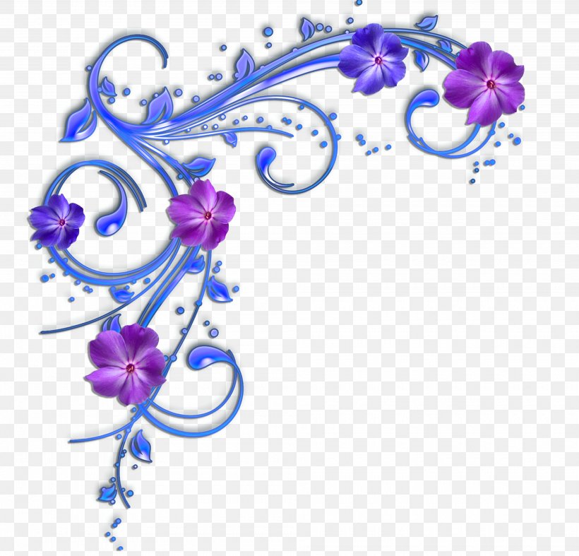 Clip Art Blue Purple Violet Flower, PNG, 4000x3841px, Blue, Art, Blue Rose, Body Jewelry, Cobalt Blue Download Free