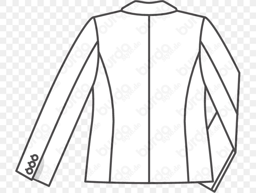 Jacket Textile Pattern Burda Style Fashion, PNG, 721x617px, Jacket, Black, Black And White, Blazer, Burda Style Download Free