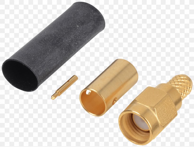 SMA Connector Electrical Connector Crimp RP-SMA Electronics, PNG, 1560x1185px, Sma Connector, Adapter, Brass, Buchse, Crimp Download Free