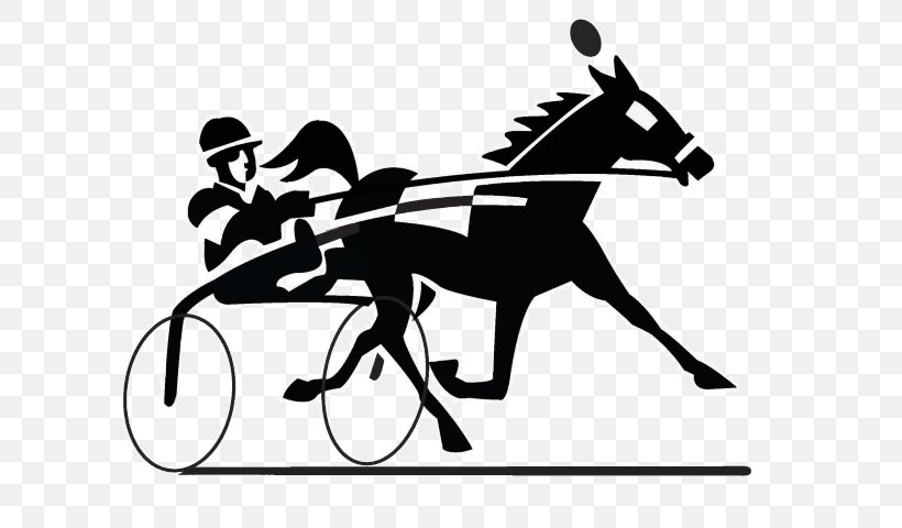 Standardbred Harness Racing Clip Art Horse Racing Openclipart, PNG,  640x480px, Standardbred, Black And White, Bridle, English