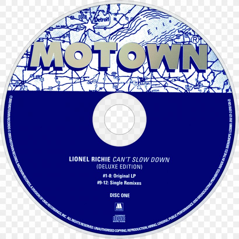 Compact Disc Can't Slow Down Motown Hello DVD, PNG, 1000x1000px, Compact Disc, Brand, Data Storage Device, Disk Image, Dvd Download Free