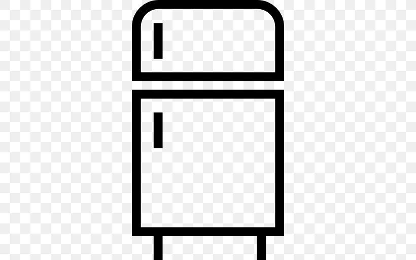 Refrigerator Kitchen, PNG, 512x512px, Refrigerator, Area, Bed Base, Black, Black And White Download Free