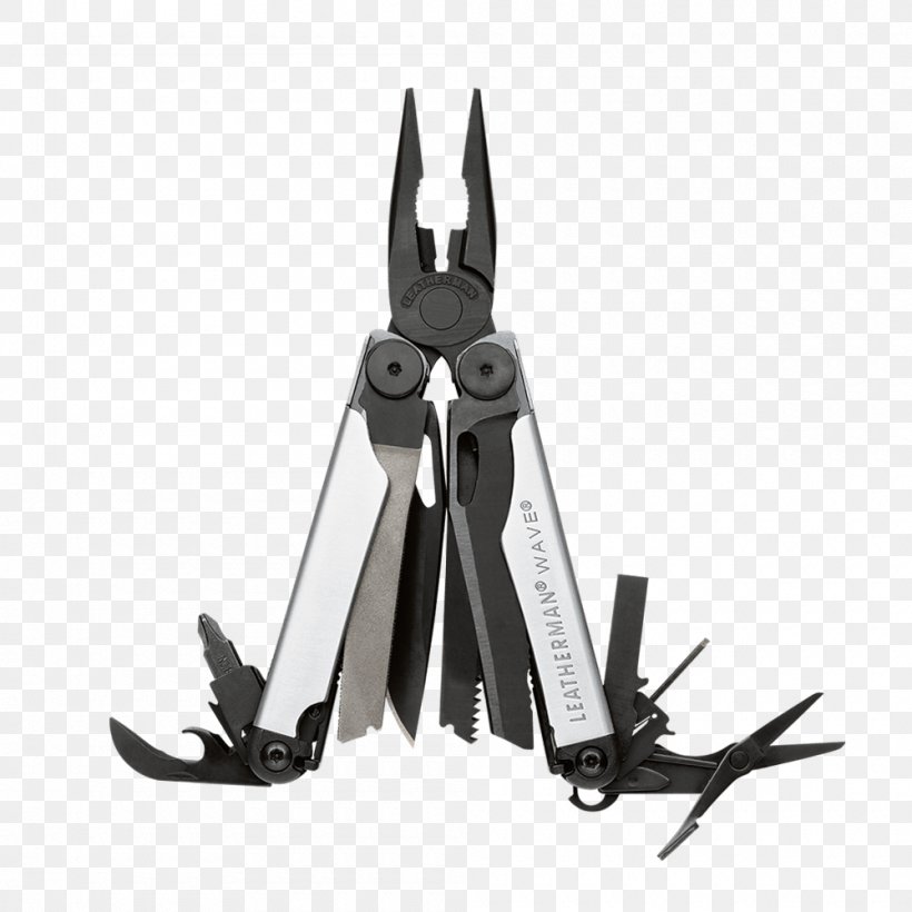 Multi-function Tools & Knives Leatherman Knife Wire Stripper, PNG, 1000x1000px, Multifunction Tools Knives, Black Oxide, Blade, Crimp, Diagonal Pliers Download Free
