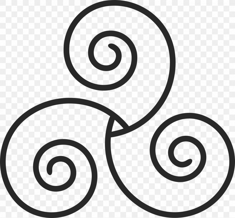 Triskelion Celtic Knot Symbol Clip Art, PNG, 2400x2230px, Triskelion, Area, Black And White, Body Jewelry, Celtic Knot Download Free