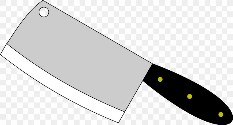 Butcher Knife Cleaver Kitchen Knives Clip Art, PNG, 2400x1285px, Knife, Blade, Butcher, Butcher Knife, Cleaver Download Free