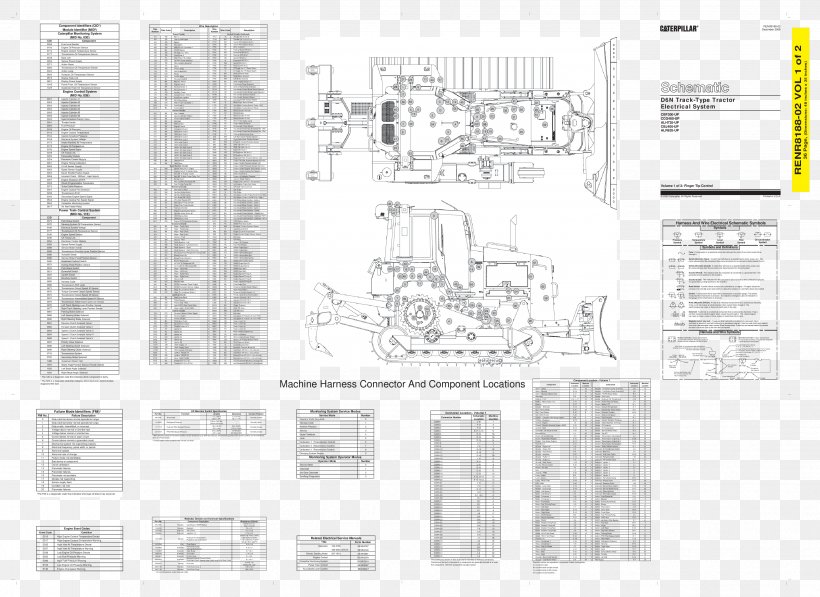Caterpillar Inc. Wiring Diagram Circuit Diagram Electrical Wires & Cable, PNG, 3456x2520px, Caterpillar Inc, Area, Black And White, Brand, Circuit Diagram Download Free