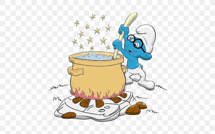 Sticker Food The Smurfs Clip Art, PNG, 512x512px, Sticker, Art, Cup, Drinkware, Fictional Character Download Free
