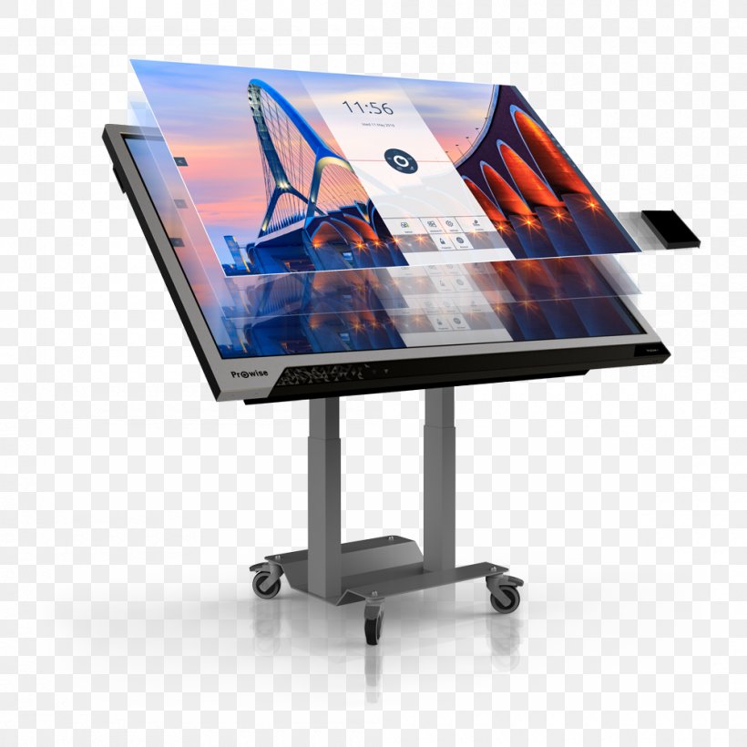 Computer Monitors Touchscreen 4K Resolution Multi-touch Prowise, PNG, 1000x1000px, 4k Resolution, Computer Monitors, Allinone, Computer Monitor Accessory, Display Advertising Download Free