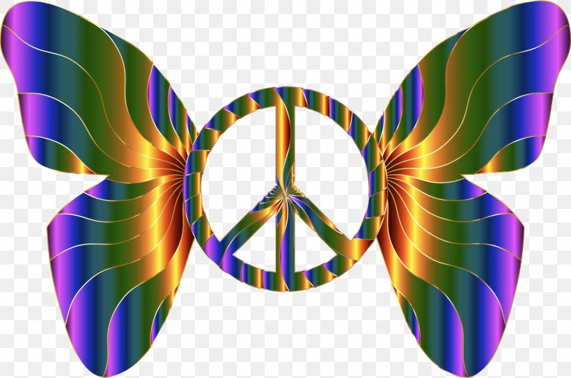 Peace Symbols Clip Art, PNG, 2228x1476px, Peace Symbols, Butterfly, Hippie, Moths And Butterflies, Peace Download Free