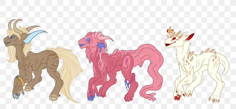 Pony Mustang Carnivora Cartoon, PNG, 2600x1200px, Pony, Animal, Animal Figure, Animated Cartoon, Art Download Free