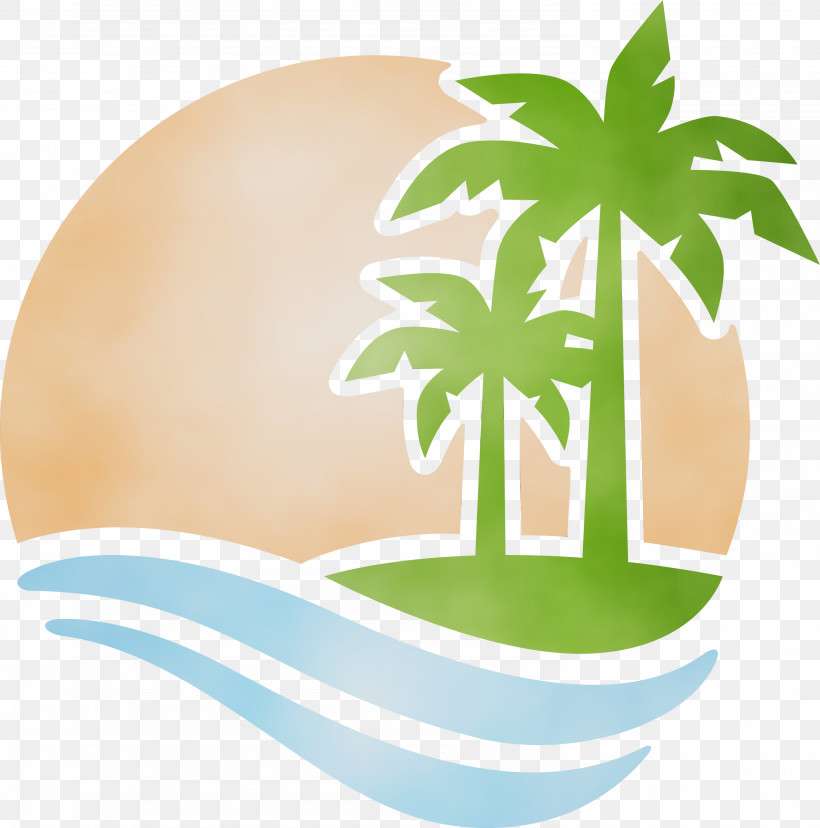 Stencil Logo Silhouette Drawing Blog, PNG, 2969x3000px, Palm Tree, Beach, Blog, Drawing, Logo Download Free
