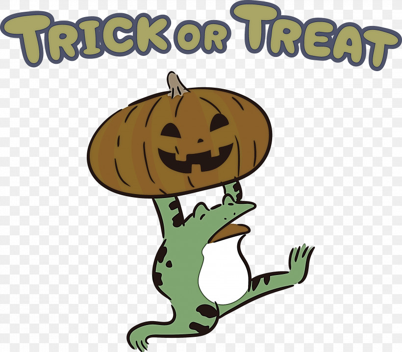 TRICK OR TREAT Happy Halloween, PNG, 3000x2629px, Trick Or Treat, Biology, Cartoon, Frogs, Geometry Download Free