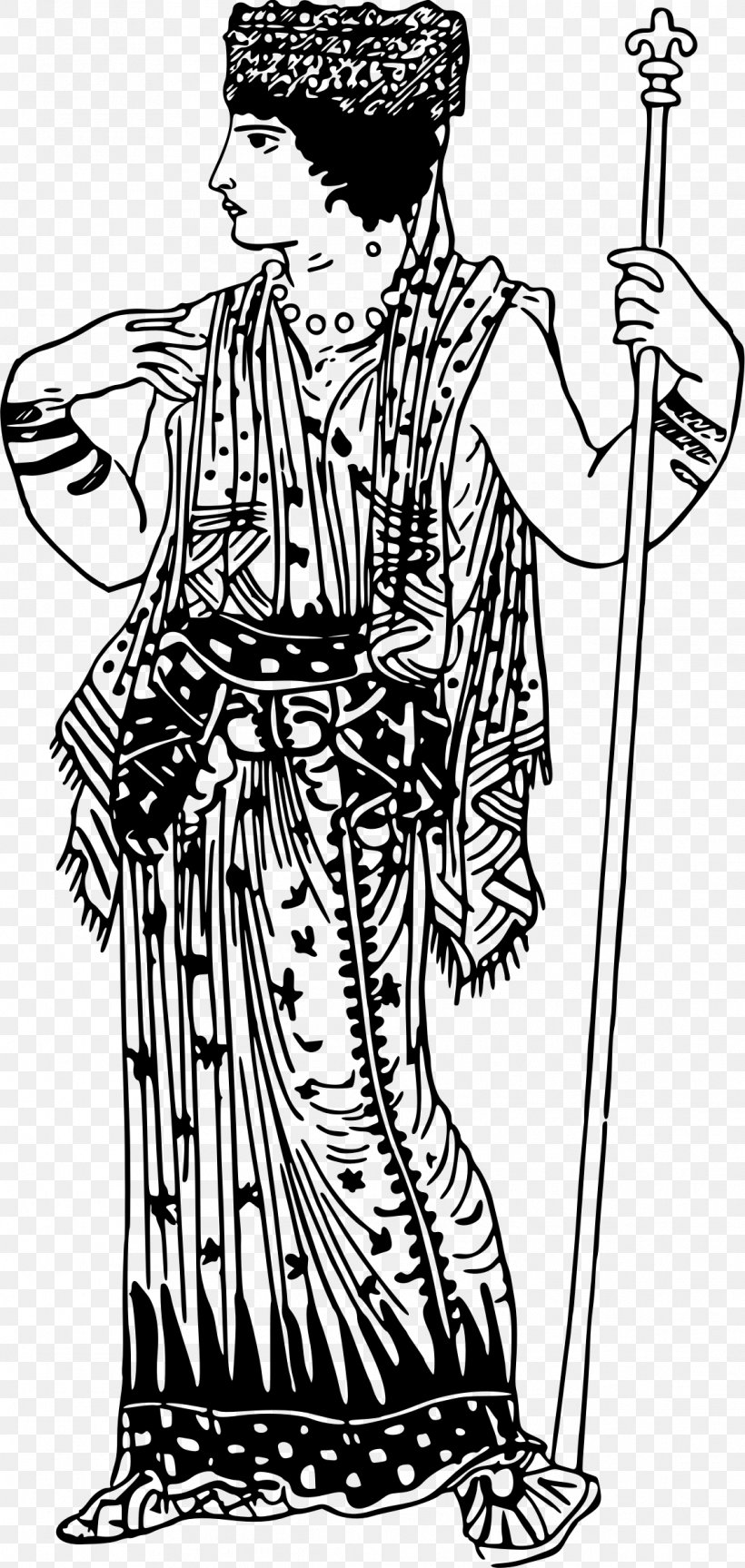 Clothing Greek Dress Costume, PNG, 1139x2399px, Clothing, Art, Artwork, Black And White, Costume Download Free