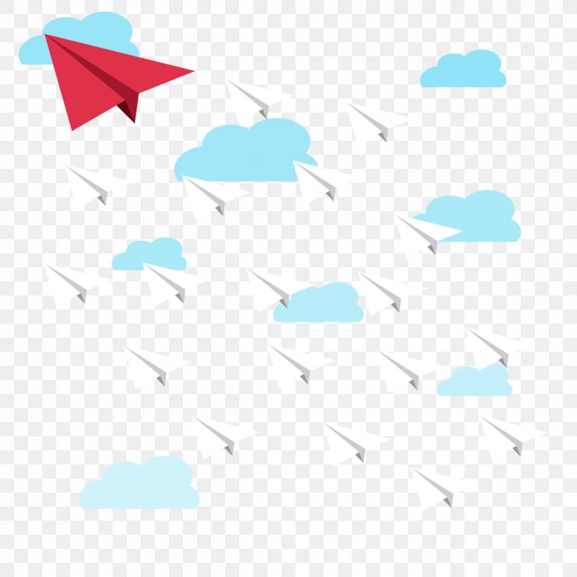 Paper Airplane Sky Euclidean Vector, PNG, 1200x1200px, Paper, Airplane, Area, Art Paper, Azure Download Free