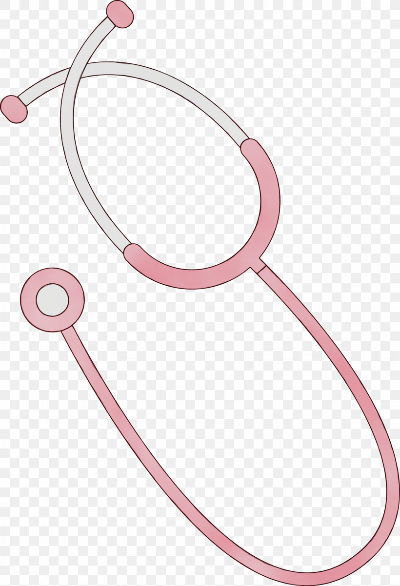 Stethoscope, PNG, 2046x3000px, Watercolor, Human Body, Jewellery, Paint, Stethoscope Download Free