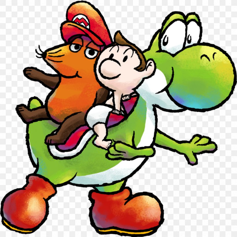 Super Mario World 2: Yoshi's Island Mario & Yoshi Art Clip Art, PNG, 894x894px, Yoshi, Art, Artwork, Beak, Cartoon Download Free