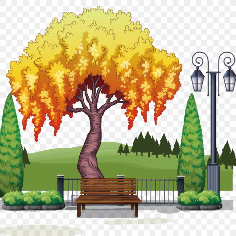 Tree Stock Photography Illustration, PNG, 1000x1000px, Tree, Art, Cartoon, Drawing, Flower Download Free