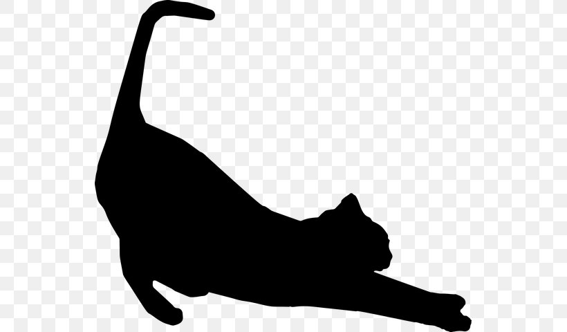 Cat Silhouette Felidae Clip Art, PNG, 545x480px, Cat, Animal, Art, Black Cat, Blackandwhite Download Free
