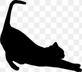 Cattail Silhouette Clipart Silhouette - Cat Silhouette Felidae Clip Art PNG