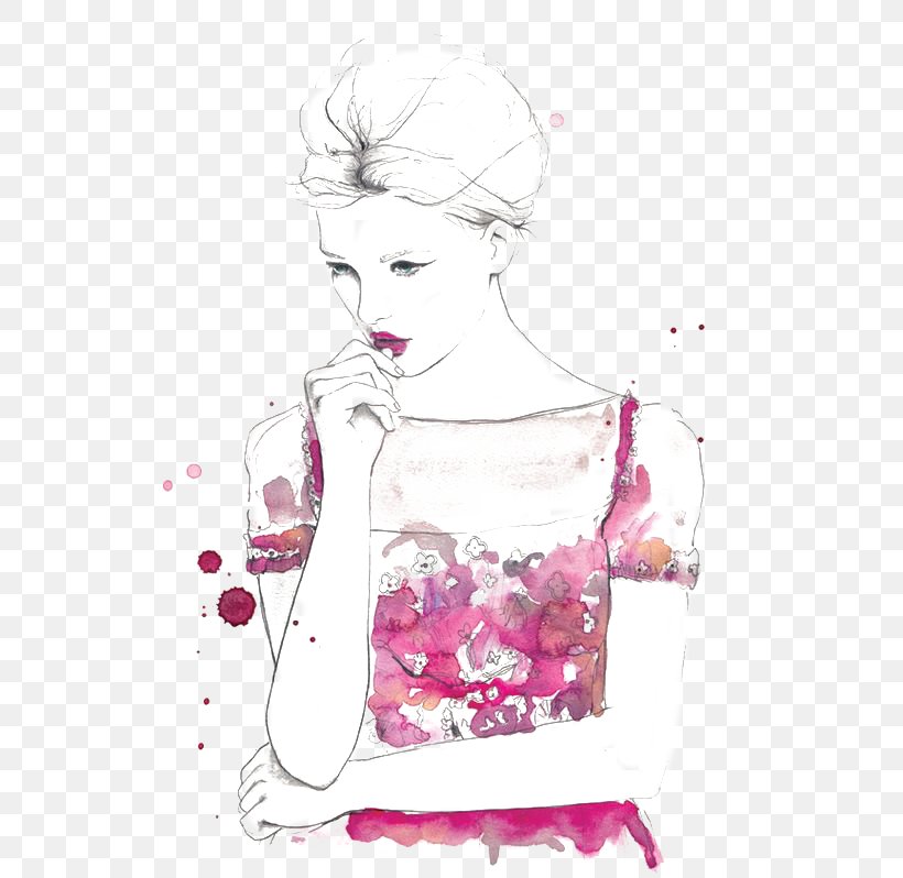 Fashion Sketchbook Fashion Illustration Drawing Illustration, PNG, 564x798px, Watercolor, Cartoon, Flower, Frame, Heart Download Free
