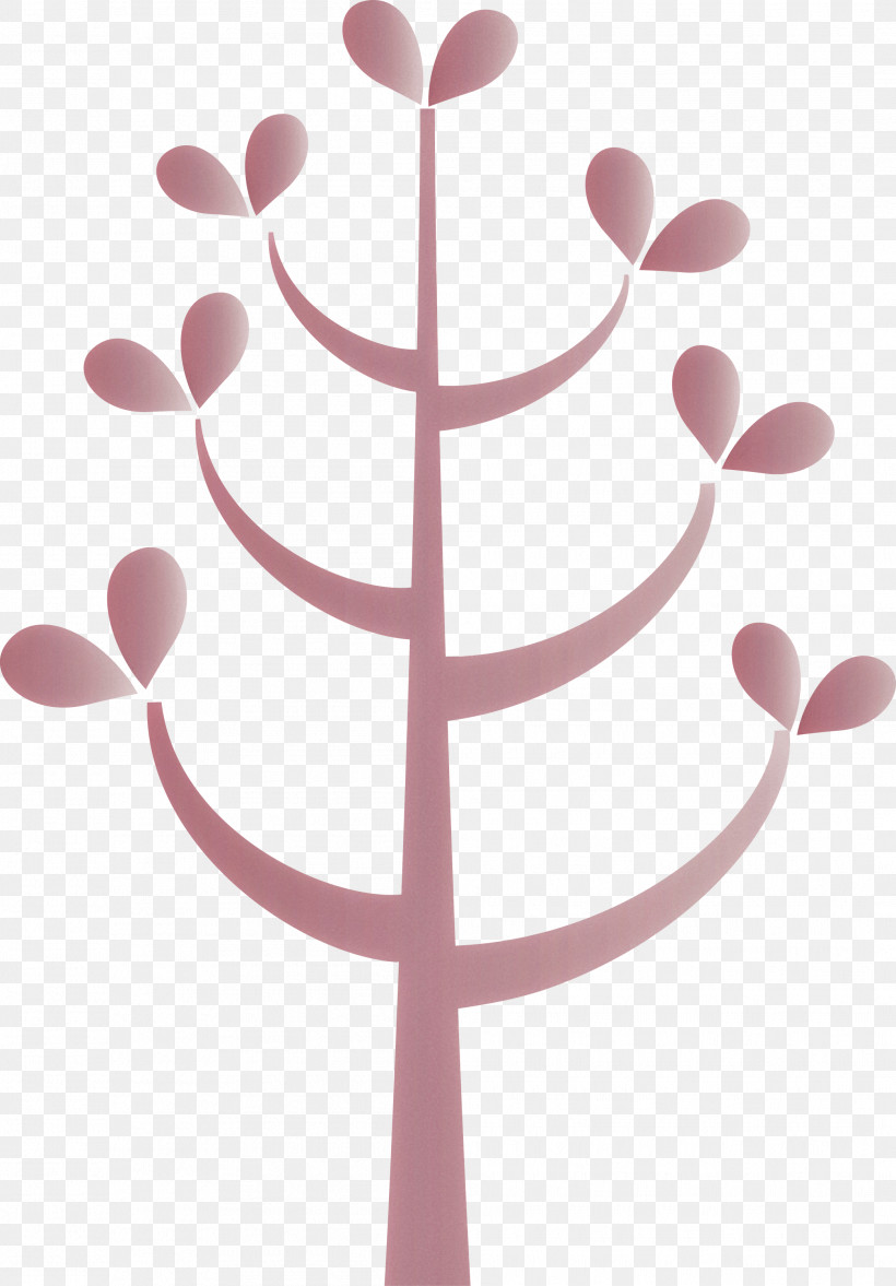 Pink, PNG, 2089x3000px, Cartoon Tree, Abstract Tree, Pink, Tree Clipart Download Free