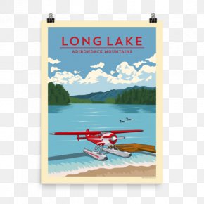 Attractions Posters - Poster Long Lake Lake George Airplane PNG