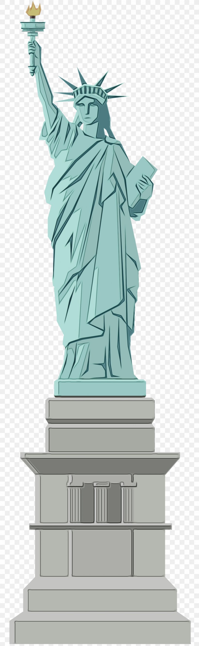 Statue Of Liberty National Monument Illustration Sculpture Drawing, PNG, 926x3000px, Statue, Art, Art Museum, Artwork, Cartoon Download Free