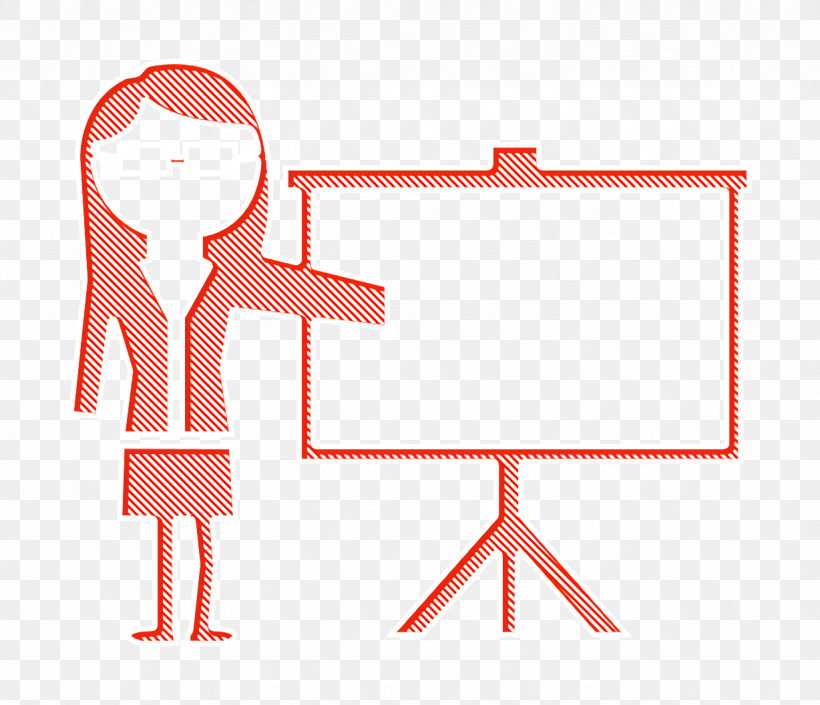 Education Icon Female Instructor Giving A Lecture Standing At The Side Of A Screen Icon Academic 2 Icon, PNG, 1228x1056px, Education Icon, Academic 2 Icon, Binary Number, Computer, Course Download Free